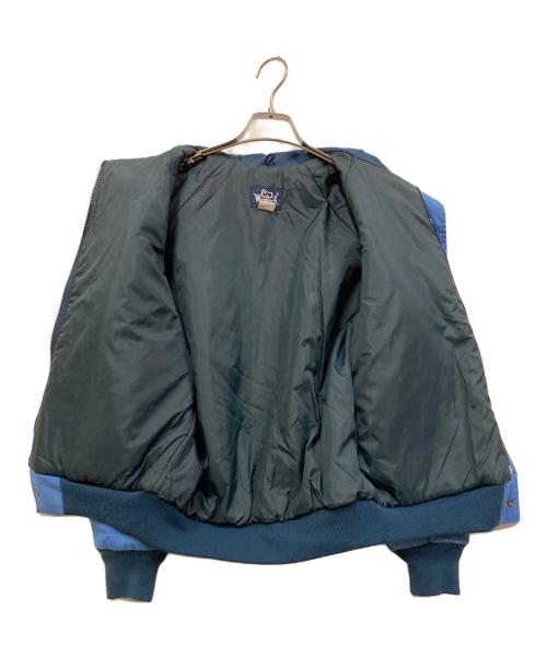 WOOLRICH（ウールリッチ）WOOLRICH (ウールリッチ) 80S ナイロンスタンドブルゾン ブルー サイズ:Mの古着・服飾アイテム