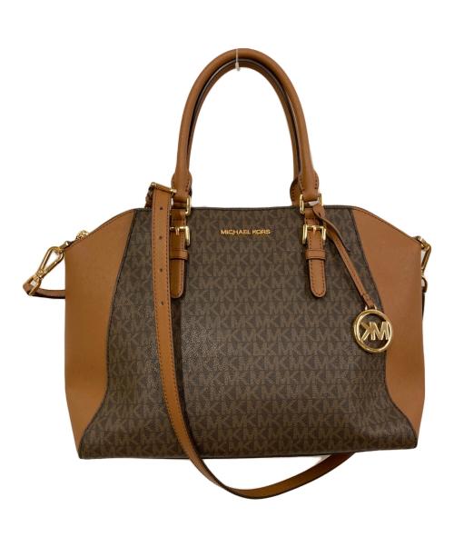 MICHAEL KORS（マイケル・コース）MICHAEL KORS (マイケル・コース) 2WAYバッグ ブラウンの古着・服飾アイテム