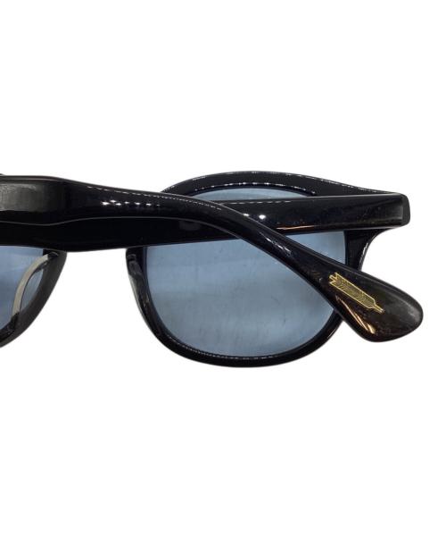 UNITED ARROWS（ユナイテッドアローズ）UNITED ARROWS (ユナイテッドアローズ) KANEKO OPTICAL (金子眼鏡) 別注 John カラーレンズ眼鏡 ブラック×ブルーの古着・服飾アイテム