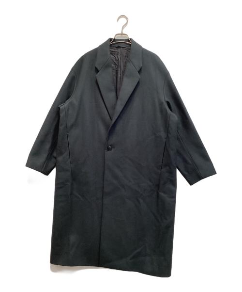 STUDIOUS（ステュディオス）STUDIOUS (ステュディオス) Super140 Wool Melton Over Chester Coat ネイビー サイズ:2の古着・服飾アイテム