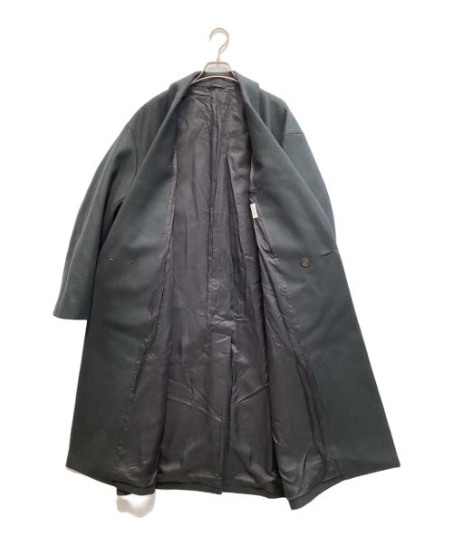 STUDIOUS（ステュディオス）STUDIOUS (ステュディオス) Super140 Wool Melton Over Chester Coat ネイビー サイズ:2の古着・服飾アイテム