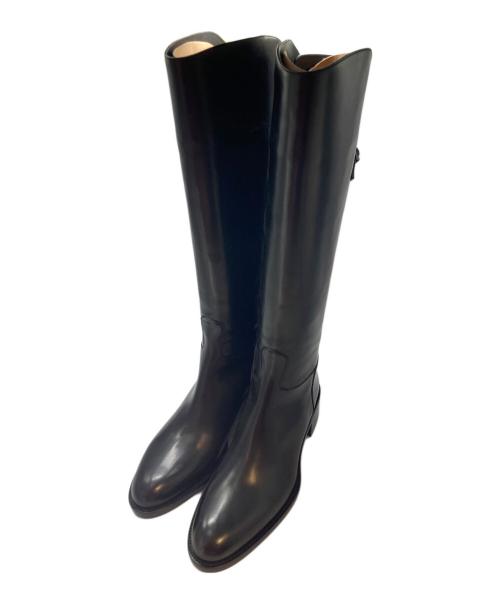 SARTORE（サルトル）SARTORE (サルトル) バックベルトロングブーツ ブラック サイズ:37の古着・服飾アイテム