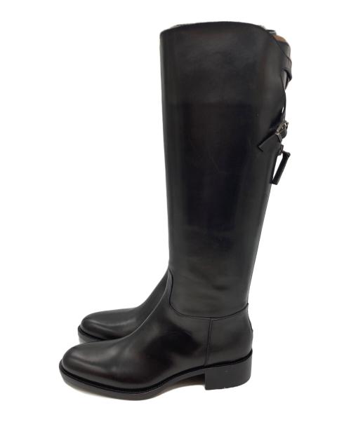 SARTORE（サルトル）SARTORE (サルトル) バックベルトロングブーツ ブラック サイズ:37の古着・服飾アイテム