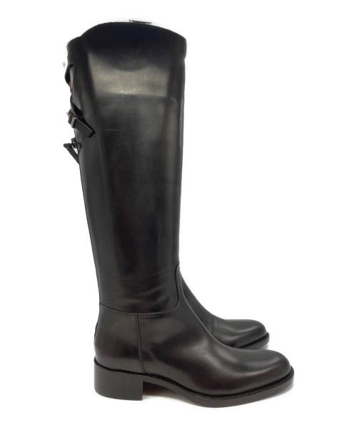 SARTORE（サルトル）SARTORE (サルトル) バックベルトロングブーツ ブラック サイズ:37の古着・服飾アイテム