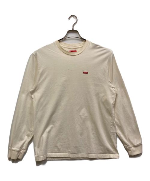 SUPREME（シュプリーム）Supreme (シュプリーム) small Box L/S Tee/スモールボックスL/Sティー アイボリー サイズ:Sの古着・服飾アイテム