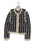 CLANE（クラネ）の古着「VINTAGE TAPE HAND KNIT CARDIGAN」｜ホワイト×ネイビー