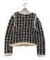 CLANE (クラネ) VINTAGE TAPE HAND KNIT CARDIGAN ホワイト×ネイビー サイズ:2：14000円