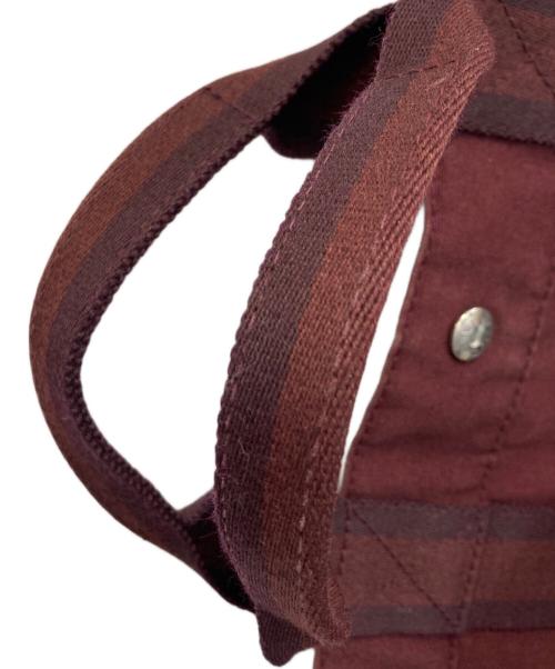HERMES（エルメス）HERMES (エルメス) フールトゥMM ハーフレザートートバッグ ボルドーの古着・服飾アイテム