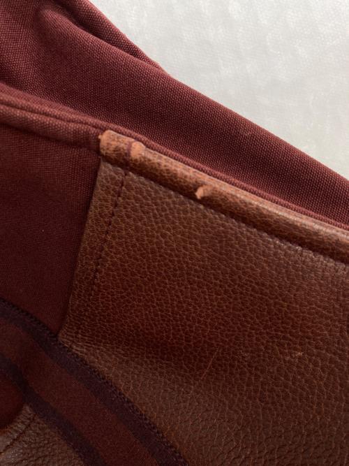 HERMES（エルメス）HERMES (エルメス) フールトゥMM ハーフレザートートバッグ ボルドーの古着・服飾アイテム