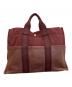 HERMES (エルメス) フールトゥMM ハーフレザートートバッグ ボルドー：15000円