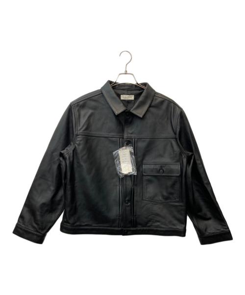 Many men. Many minds（メニーメンメニーマインド）Many men. Many minds (メニーメンメニーマインド) ラムレザー トラッカーJKT ブラック サイズ:Mの古着・服飾アイテム
