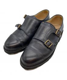 PARABOOT（パラブーツ）の古着「WILLIAM/MARCHEⅡ/ダブルモンクストラップシューズ」｜ブラック