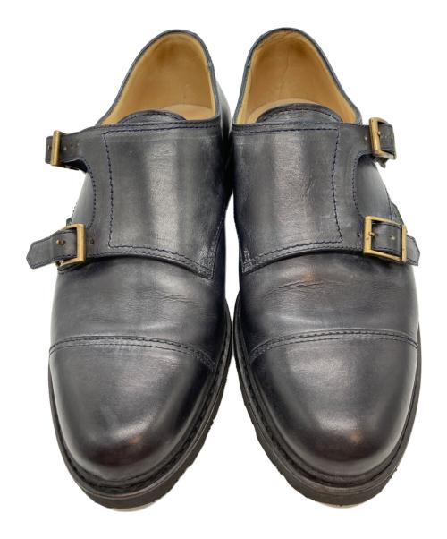PARABOOT（パラブーツ）PARABOOT (パラブーツ) WILLIAM/MARCHEⅡ/ダブルモンクストラップシューズ ブラック サイズ:6の古着・服飾アイテム