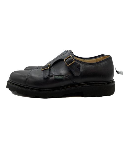 PARABOOT（パラブーツ）PARABOOT (パラブーツ) WILLIAM/MARCHEⅡ/ダブルモンクストラップシューズ ブラック サイズ:6の古着・服飾アイテム