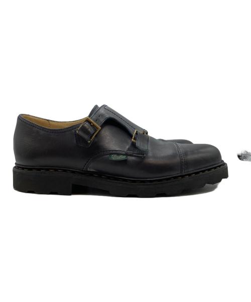 PARABOOT（パラブーツ）PARABOOT (パラブーツ) WILLIAM/MARCHEⅡ/ダブルモンクストラップシューズ ブラック サイズ:6の古着・服飾アイテム