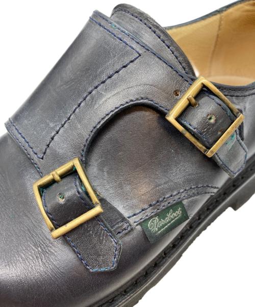 PARABOOT（パラブーツ）PARABOOT (パラブーツ) WILLIAM/MARCHEⅡ/ダブルモンクストラップシューズ ブラック サイズ:6の古着・服飾アイテム