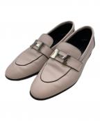 HERMESエルメス）の古着「モカシンパリ コンスタンス ローファー」｜ピンク