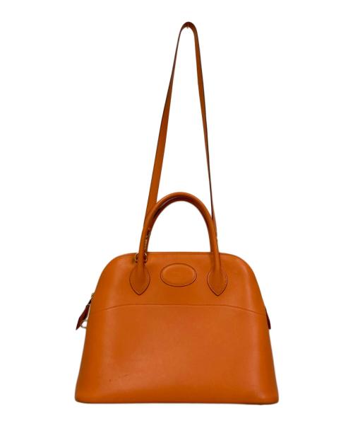HERMES（エルメス）HERMES (エルメス) Bolide 31 ボリード 31/ﾏﾝｺﾞｰｵﾚﾝｼﾞﾏﾝｺﾞｰｵﾚﾝｼﾞ/□F刻印：2002年製造/ゴールド金具 オレンジの古着・服飾アイテム