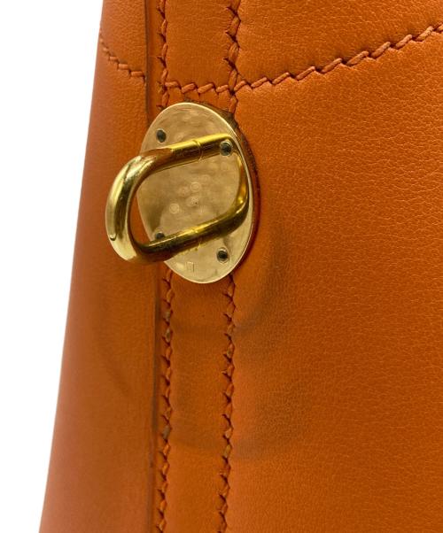 HERMES（エルメス）HERMES (エルメス) Bolide 31 ボリード 31/ﾏﾝｺﾞｰｵﾚﾝｼﾞﾏﾝｺﾞｰｵﾚﾝｼﾞ/□F刻印：2002年製造/ゴールド金具 オレンジの古着・服飾アイテム