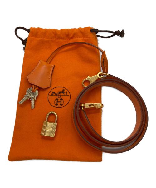 HERMES（エルメス）HERMES (エルメス) 2WAYショルダーバッグ/ボリード27 オレンジの古着・服飾アイテム