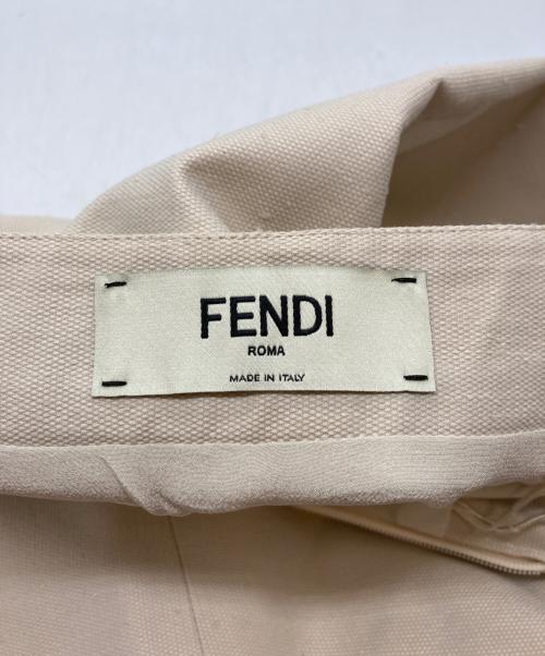 FENDI（フェンディ）FENDI (フェンディ) 24SS キャンバスミニスカート ベージュ サイズ:40の古着・服飾アイテム