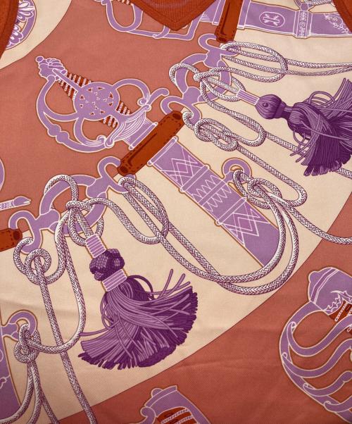 HERMES（エルメス）HERMES (エルメス) カシミヤ×シルク混ニットワンピース オレンジ サイズ:34の古着・服飾アイテム