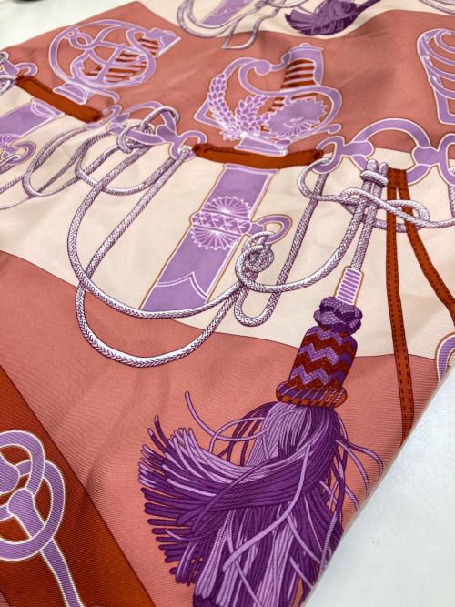 HERMES（エルメス）HERMES (エルメス) カシミヤ×シルク混ニットワンピース オレンジ サイズ:34の古着・服飾アイテム