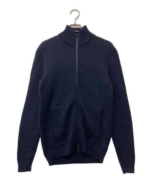 Zanone（ザノーネ）Zanone (ザノーネ) ニットジャケット ネイビー サイズ:46の古着・服飾アイテム