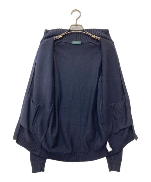 Zanone（ザノーネ）Zanone (ザノーネ) ニットジャケット ネイビー サイズ:46の古着・服飾アイテム