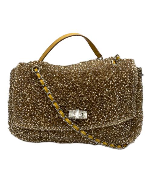 ANTEPRIMA（アンテプリマ）ANTEPRIMA (アンテプリマ) ルッケット /ワイヤーチェーントートバッグ ゴールド×イエローの古着・服飾アイテム