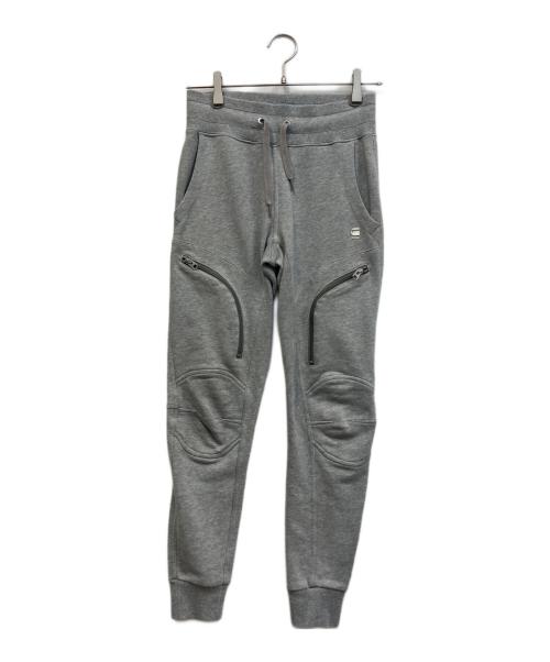 G-STAR RAW（ジースターロゥ）G-STAR RAW (ジースターロゥ) AIR DEFENCE ZIP 3D SLIM/バイカースウェットパンツ グレー サイズ:xxsの古着・服飾アイテム