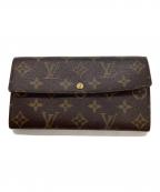 LOUIS VUITTONルイ ヴィトン）の古着「ポシェット・ポルトモネ クレディ/モノグラム/長財布」｜ブラウン