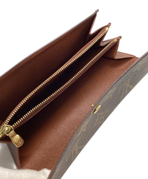 LOUIS VUITTON（ルイ ヴィトン）LOUIS VUITTON (ルイ ヴィトン) ポシェット・ポルトモネ クレディ/モノグラム/長財布 ブラウンの古着・服飾アイテム