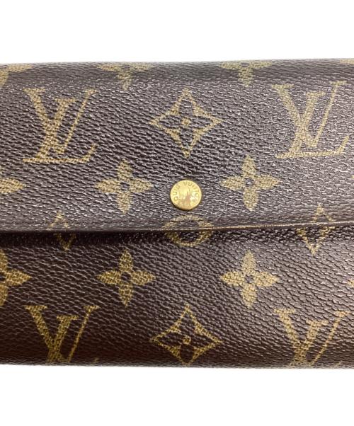 LOUIS VUITTON（ルイ ヴィトン）LOUIS VUITTON (ルイ ヴィトン) ポシェット・ポルトモネ クレディ/モノグラム/長財布 ブラウンの古着・服飾アイテム