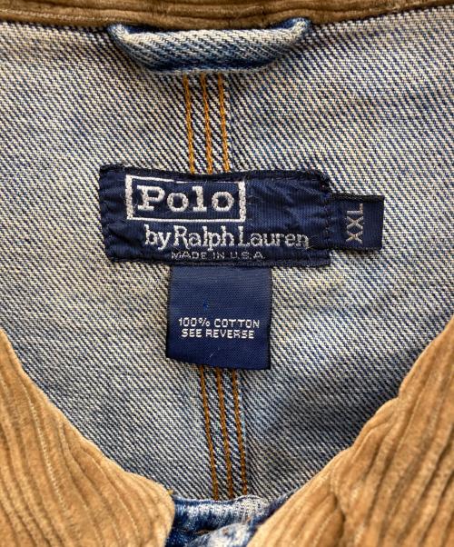 POLO RALPH LAUREN（ポロ・ラルフローレン）POLO RALPH LAUREN (ポロ・ラルフローレン) 80s デニムジャケット インディゴ サイズ:XXLの古着・服飾アイテム