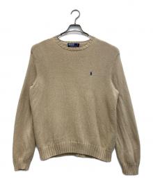 POLO RALPH LAUREN（ポロ・ラルフローレン）の古着「90sコットンニット」｜ベージュ