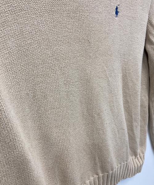 POLO RALPH LAUREN（ポロ・ラルフローレン）POLO RALPH LAUREN (ポロ・ラルフローレン) 90sコットンニット ベージュ サイズ:Lの古着・服飾アイテム
