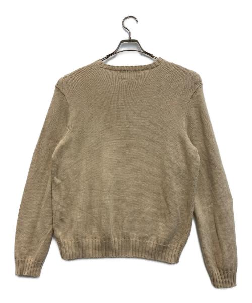 POLO RALPH LAUREN（ポロ・ラルフローレン）POLO RALPH LAUREN (ポロ・ラルフローレン) 90sコットンニット ベージュ サイズ:Lの古着・服飾アイテム