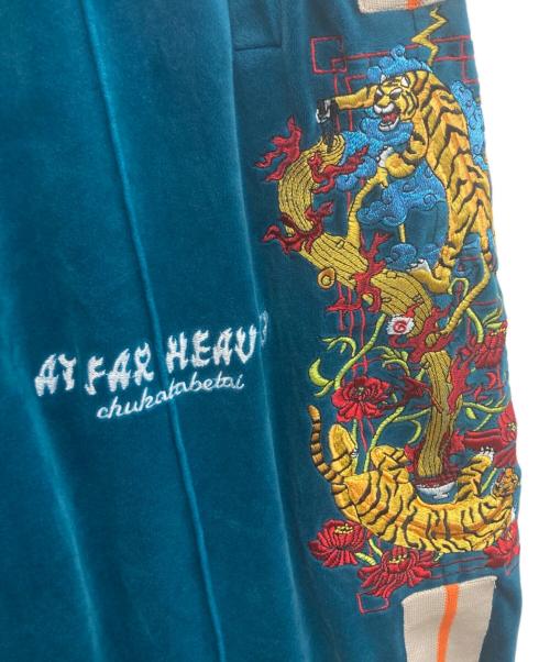 AI FAR HEAVN（エーアイ ファー ヘヴン）AI FAR HEAVN (エーアイ ファー ヘヴン) ベロアトラックパンツ グリーン サイズ:XLの古着・服飾アイテム