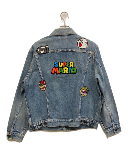 LEVI'S PReMIUM（リーバイス プレミアム）LEVI'S PReMIUM (リーバイス プレミアム) SUPER MARIO (スーパーマリオ) スーパーマリオ コラボ デニムジャケット ブルー サイズ:Ｌの古着・服飾アイテム