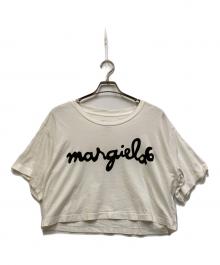 MM6 Maison Margiela（エムエムシックスメゾンマルジェラ）の古着「ロゴワイドTシャツ」｜ホワイト
