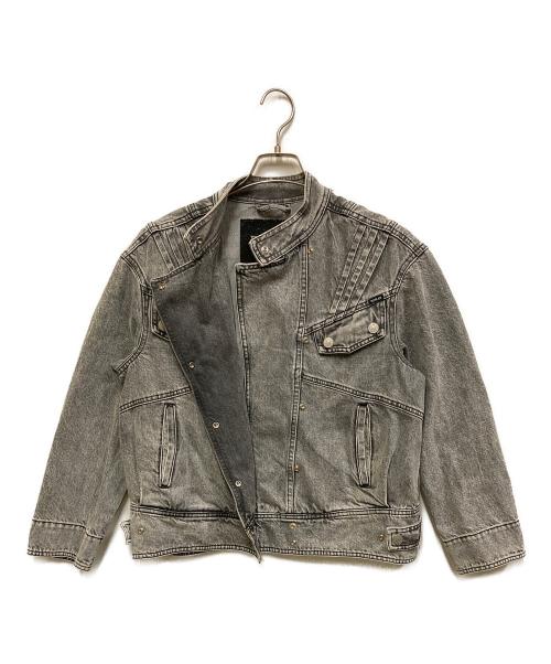 REPLAY（リプレイ）REPLAY (リプレイ) ライダースデニムジャケット グレー サイズ:XXSの古着・服飾アイテム