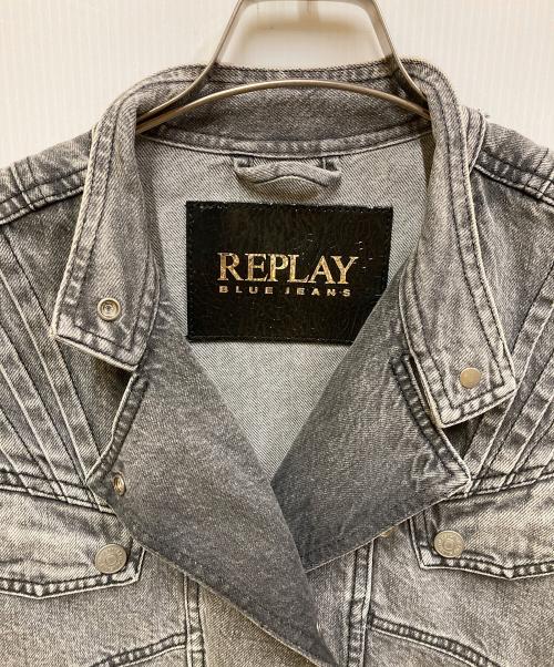 REPLAY（リプレイ）REPLAY (リプレイ) ライダースデニムジャケット グレー サイズ:XXSの古着・服飾アイテム