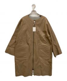 MOTOMACHI Zelal（モトマチゼラール）の古着「リバーシブルレザーコート」｜ブラウン×グレー