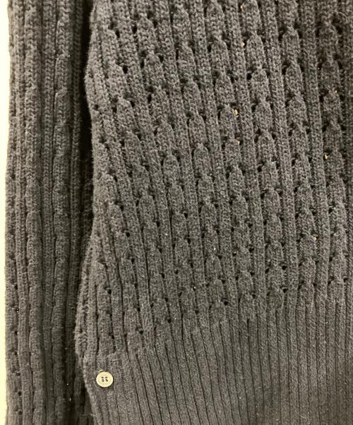 Thom Browne（トムブラウン）Thom Browne (トムブラウン) 4BAR コットンケーブルカーディガン ネイビー サイズ:1の古着・服飾アイテム