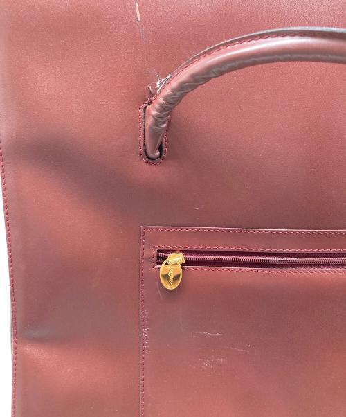 Cartier（カルティエ）Cartier (カルティエ) マストライン トートバッグ ワインレッドの古着・服飾アイテム