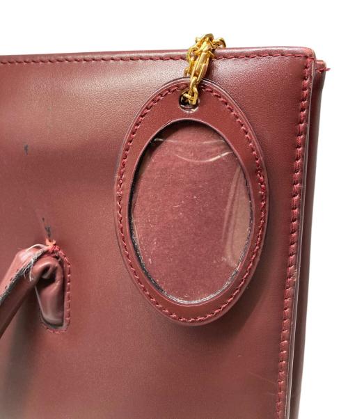 Cartier（カルティエ）Cartier (カルティエ) マストライン トートバッグ ワインレッドの古着・服飾アイテム