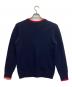 MAISON KITSUNE (メゾンキツネ) フォックスワッペンクルーネックニット ネイビー サイズ:XS：10000円