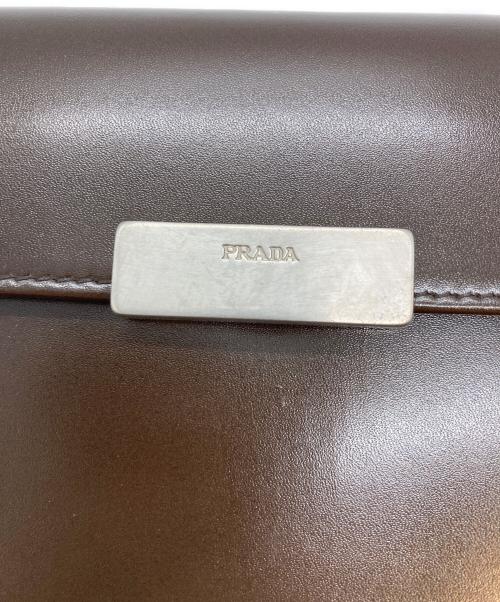 PRADA（プラダ）PRADA (プラダ) 3つ折り財布 ブラウンの古着・服飾アイテム
