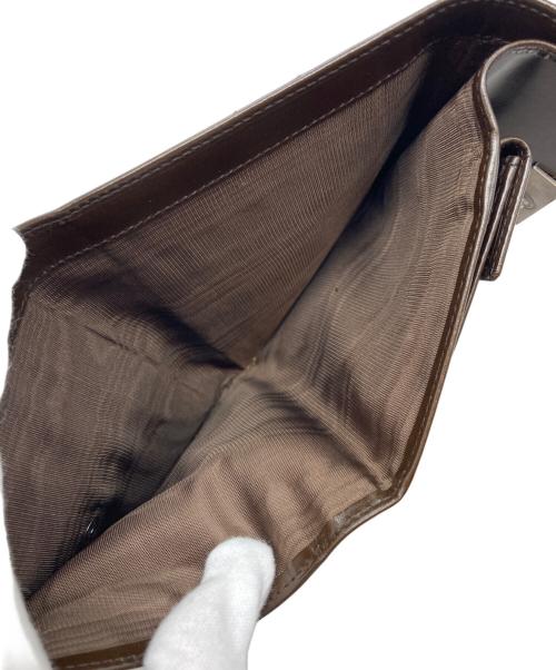 PRADA（プラダ）PRADA (プラダ) 3つ折り財布 ブラウンの古着・服飾アイテム